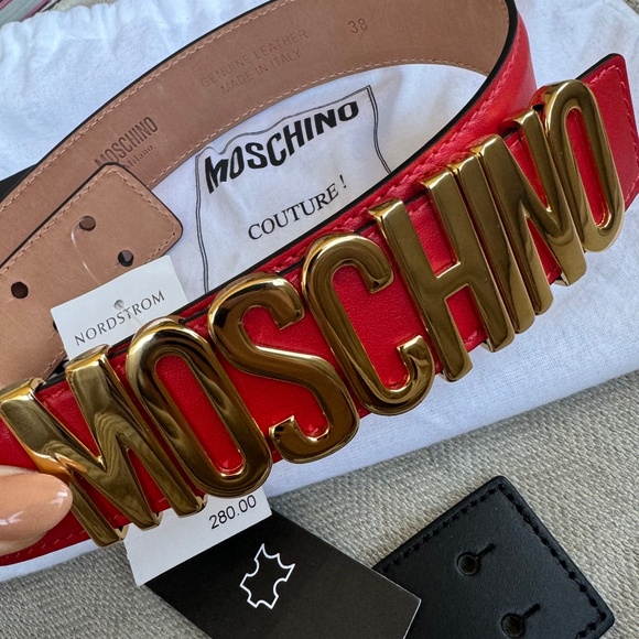 Moschino Couture Leather Belt Kit with Tags Size 38 main image 7